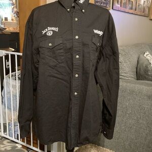 Wrangler black Jack Daniels button up shirt size XL/ XG/TG .